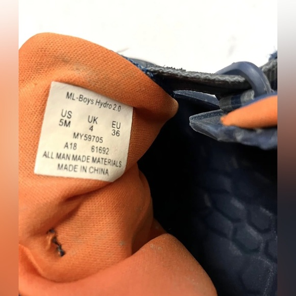 Merrell Toe Hydro Blue Select Grip Sandals Size 5M Boys Vented - Picture 8 of 9